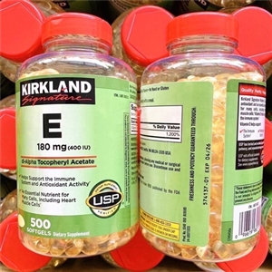 Kirkland E 180mg. 500softgels แท้ค่ะ